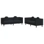 Juego de sofás con cojines 2 piezas terciopelo negro de , Sofás - Ref: Foro24-3209262, Precio: 538,62 €, Descuento: %