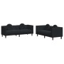 Juego de sofás con cojines 2 piezas terciopelo negro de , Sofás - Ref: Foro24-3209262, Precio: 553,82 €, Descuento: %