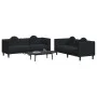 Juego de sofás con cojines 2 piezas terciopelo negro de , Sofás - Ref: Foro24-3209262, Precio: 538,62 €, Descuento: %