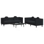 Juego de sofás con cojines 2 piezas terciopelo negro de , Sofás - Ref: Foro24-3209262, Precio: 553,82 €, Descuento: %