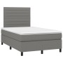 Cama box spring con colchón tela gris oscuro 120x190 cm de , Camas y somieres - Ref: Foro24-3269889, Precio: 395,59 €, Descue...