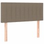 Cama box spring con colchón y LED tela gris taupe 120x190 cm de , Camas y somieres - Ref: Foro24-3270057, Precio: 376,38 €, D...