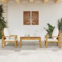 Set de muebles para jardín 3 piezas con cojines madera acacia de , Conjuntos de jardín - Ref: Foro24-3211807, Precio: 252,45 ...