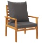 Juego de muebles jardín 5 pzas con cojines madera maciza acacia de , Conjuntos de jardín - Ref: Foro24-3211805, Precio: 420,0...