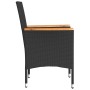 Sillones de jardín con cojines 2 uds ratán sintético negro de , Sillas de jardín - Ref: Foro24-368119, Precio: 124,93 €, Desc...