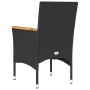 Sillones de jardín con cojines 2 uds ratán sintético negro de , Sillas de jardín - Ref: Foro24-368119, Precio: 124,93 €, Desc...