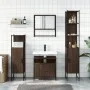 Set de muebles baño 4 pzas madera contrachapada roble marrón de , Muebles de baño - Ref: Foro24-3214709, Precio: 238,48 €, De...