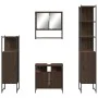 Set de muebles baño 4 pzas madera contrachapada roble marrón de , Muebles de baño - Ref: Foro24-3214709, Precio: 238,48 €, De...