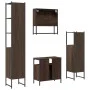Set de muebles baño 4 pzas madera contrachapada roble marrón de , Muebles de baño - Ref: Foro24-3214709, Precio: 238,48 €, De...