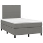Cama box spring con colchón y LED tela marrón oscuro 120x190 cm de , Camas y somieres - Ref: Foro24-3270184, Precio: 406,78 €...