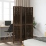Biombo separador de 3 paneles madera paulownia marrón oscuro de , Divisores de ambientes - Ref: Foro24-358654, Precio: 84,83 ...