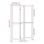Biombo separador de 3 paneles madera paulownia marrón oscuro de , Divisores de ambientes - Ref: Foro24-358654, Precio: 77,34 ...