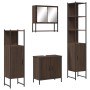 Set de muebles baño 4 pzas madera contrachapada roble marrón de , Muebles de baño - Ref: Foro24-3214714, Precio: 247,65 €, De...