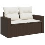 Set de sofás de jardín 10 pzas y cojines ratán sintético marrón de , Conjuntos de jardín - Ref: Foro24-3219463, Precio: 669,3...