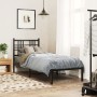 Estructura de cama con cabecero metal negro 75x190 cm de , Camas y somieres - Ref: Foro24-376314, Precio: 67,22 €, Descuento: %