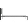 Estructura de cama con cabecero metal negro 75x190 cm de , Camas y somieres - Ref: Foro24-376314, Precio: 67,22 €, Descuento: %