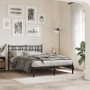 Estructura de cama con cabecero metal negro 120x190 cm de , Camas y somieres - Ref: Foro24-376321, Precio: 105,31 €, Descuent...