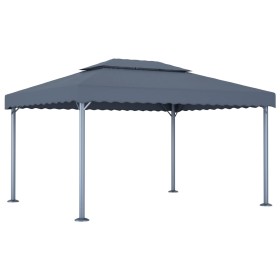 Cenador gris antracita aluminio 400x300 cm de vidaXL, Carpas y cenadores - Ref: Foro24-48063, Precio: 401,89 €, Descuento: %