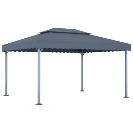 Cenador gris antracita aluminio 400x300 cm de vidaXL, Carpas y cenadores - Ref: Foro24-48063, Precio: 387,25 €, Descuento: %