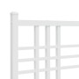 Estructura de cama de metal con cabecero blanco 180x200 cm de , Camas y somieres - Ref: Foro24-376377, Precio: 105,52 €, Desc...