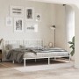 Estructura de cama con cabecero metal blanca 200x200 cm de , Camas y somieres - Ref: Foro24-376380, Precio: 125,73 €, Descuen...