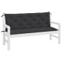 Cojines de banco de jardín 2 uds tela Oxford negro 150x50x7 cm de , Cojines para sillas y sofás - Ref: Foro24-361704, Precio:...