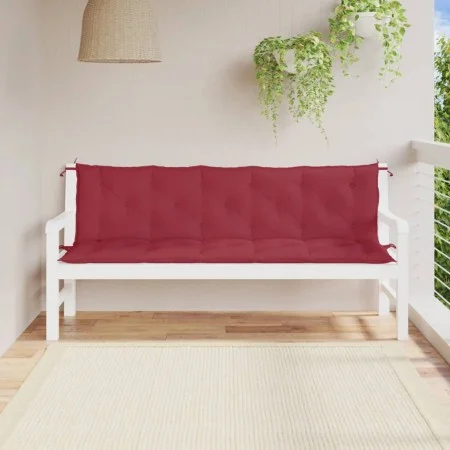 Cojines de banco de jardín 2 uds rojo tinto 180x50x7 cm de , Cojines para sillas y sofás - Ref: Foro24-361725, Precio: 57,95 ...