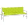 Cojines de banco de jardín 2 uds verde brillante 180x50x7 cm de , Cojines para sillas y sofás - Ref: Foro24-361727, Precio: 5...