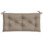 Cojín de banco de jardín tela Oxford gris taupé 100x50x7 cm de , Cojines para sillas y sofás - Ref: Foro24-361572, Precio: 22...