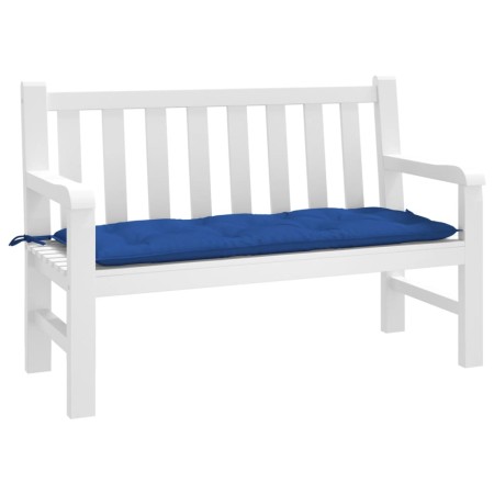 Cojín de banco de jardín tela Oxford azul 120x50x7 cm de , Cojines para sillas y sofás - Ref: Foro24-361593, Precio: 28,30 €,...