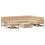 Muebles de jardín 8 pzas y cojines madera maciza pino de , Conjuntos de jardín - Ref: Foro24-3250584, Precio: 772,32 €, Descu...