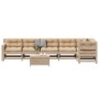 Juego de muebles de jardín 7 pzas y cojines madera maciza pino de , Conjuntos de jardín - Ref: Foro24-3250876, Precio: 753,56...