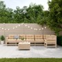Juego de muebles de jardín 7 pzas y cojines madera maciza pino de , Conjuntos de jardín - Ref: Foro24-3250876, Precio: 753,56...