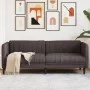 Sofá de 3 plazas tela marrón oscuro de , Sofás - Ref: Foro24-372616, Precio: 309,34 €, Descuento: %