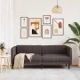 Sofá de 3 plazas tela marrón oscuro de , Sofás - Ref: Foro24-372616, Precio: 309,34 €, Descuento: %