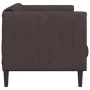 Sofá de 3 plazas tela marrón oscuro de , Sofás - Ref: Foro24-372616, Precio: 309,34 €, Descuento: %