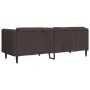 Sofá de 3 plazas tela marrón oscuro de , Sofás - Ref: Foro24-372616, Precio: 309,34 €, Descuento: %