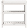 Mesa plantación con estantes madera pino blanco 82,5x45x86,5 cm de , Soportes para macetas - Ref: Foro24-832433, Precio: 112,...