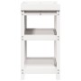 Mesa plantación con estantes madera pino blanco 82,5x45x86,5 cm de , Soportes para macetas - Ref: Foro24-832433, Precio: 112,...