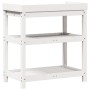 Mesa plantación con estantes madera pino blanco 82,5x45x86,5 cm de , Soportes para macetas - Ref: Foro24-832433, Precio: 112,...