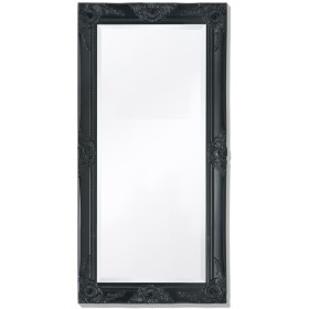 Espejo de pared estilo barroco 100x50 cm negro en Espejos | Comprar online en Foru.es