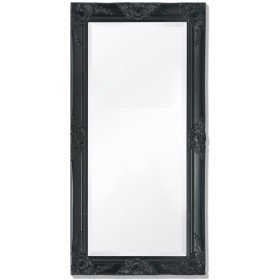 Espejo de pared estilo barroco 100x50 cm negro en Espejos | Comprar online en Foru.es
