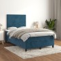Cama box spring con colchón terciopelo azul oscuro 120x190 cm de , Camas y somieres - Ref: Foro24-3269987, Precio: 420,79 €, ...
