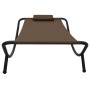 Tumbona de acero marrón 200x90 cm de vidaXL, Camas para exteriores - Ref: Foro24-48081, Precio: 81,12 €, Descuento: %