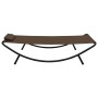 Tumbona de acero marrón 200x90 cm de vidaXL, Camas para exteriores - Ref: Foro24-48081, Precio: 81,12 €, Descuento: %