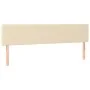 Estructura de cama con cabecero tela crema 120x190 cm de , Camas y somieres - Ref: Foro24-3270504, Precio: 182,77 €, Descuent...