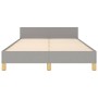 Estructura de cama con cabecero tela gris claro 120x190 cm de , Camas y somieres - Ref: Foro24-3270527, Precio: 159,12 €, Des...