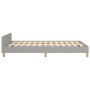 Estructura de cama con cabecero tela gris claro 120x190 cm de , Camas y somieres - Ref: Foro24-3270527, Precio: 159,12 €, Des...