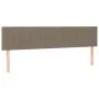 Estructura de cama con cabecero tela gris taupe 120x190 cm de , Camas y somieres - Ref: Foro24-3270531, Precio: 143,87 €, Des...