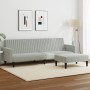 Juego de sofás 2 piezas terciopelo gris claro de , Sofás - Ref: Foro24-3216280, Precio: 343,97 €, Descuento: %